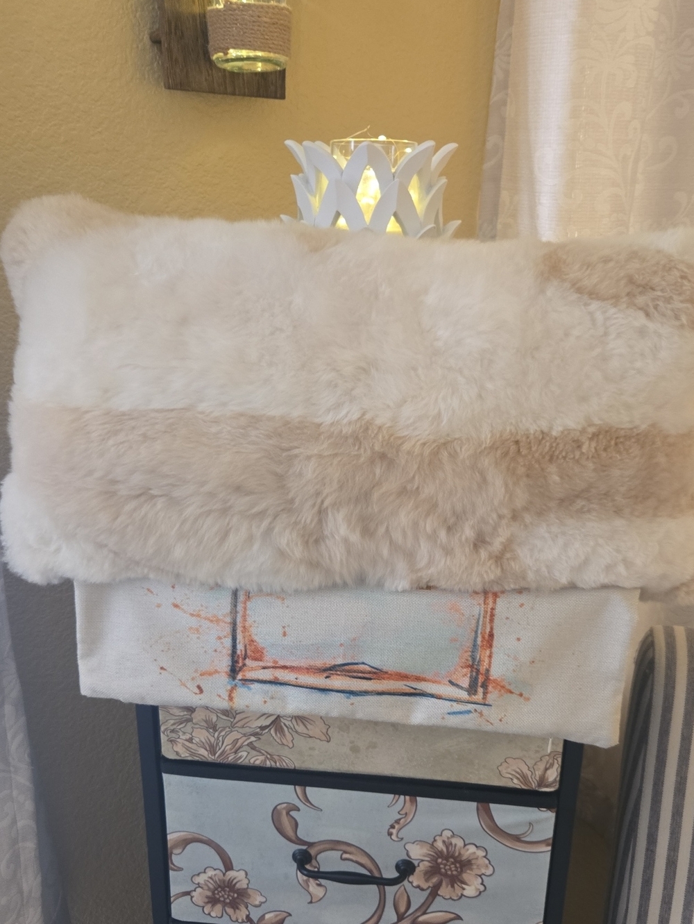 ✨️ALPACA 100% Fur Decorative Pillow - Cream Beige